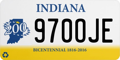 IN license plate 970OJE