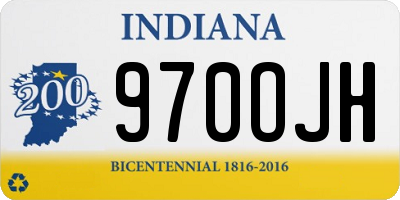 IN license plate 970OJH