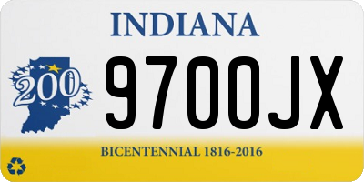 IN license plate 970OJX