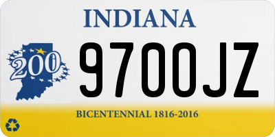 IN license plate 970OJZ