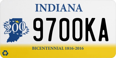 IN license plate 970OKA