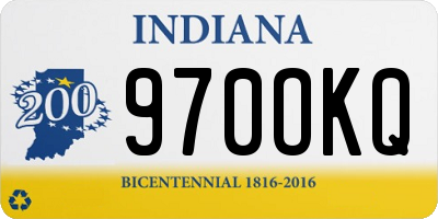 IN license plate 970OKQ