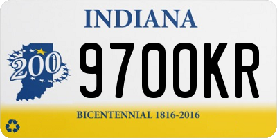 IN license plate 970OKR
