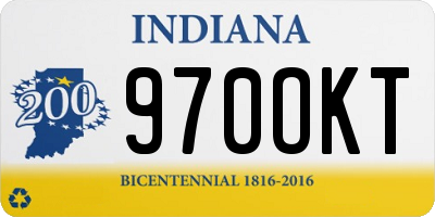 IN license plate 970OKT