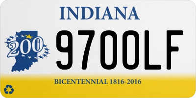 IN license plate 970OLF