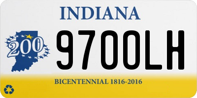 IN license plate 970OLH
