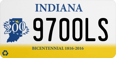 IN license plate 970OLS