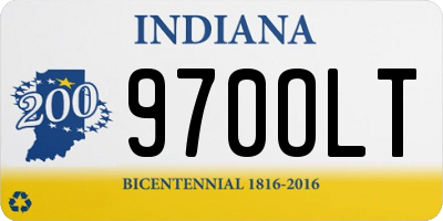 IN license plate 970OLT