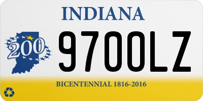 IN license plate 970OLZ