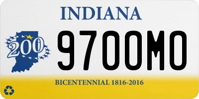 IN license plate 970OMO