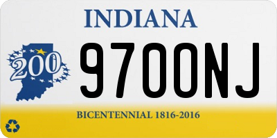 IN license plate 970ONJ