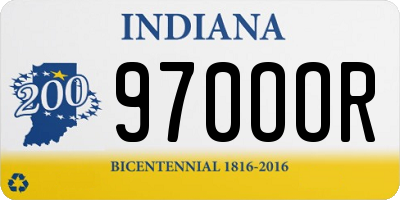 IN license plate 970OOR