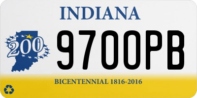IN license plate 970OPB