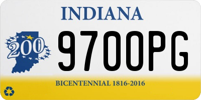 IN license plate 970OPG