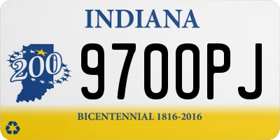 IN license plate 970OPJ