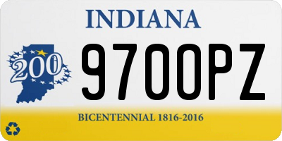 IN license plate 970OPZ