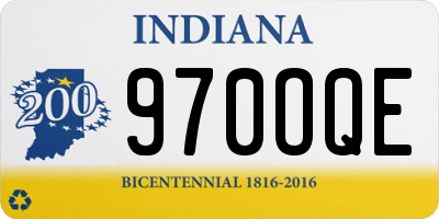 IN license plate 970OQE