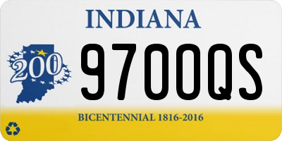 IN license plate 970OQS