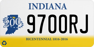 IN license plate 970ORJ