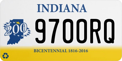 IN license plate 970ORQ