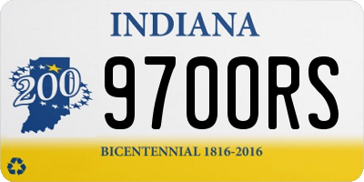 IN license plate 970ORS