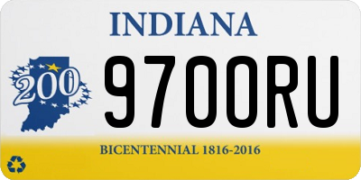 IN license plate 970ORU
