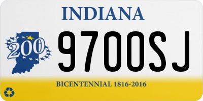 IN license plate 970OSJ