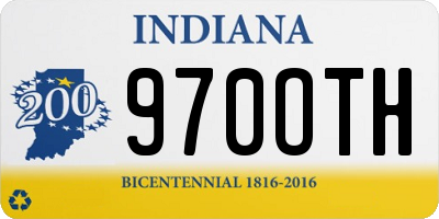 IN license plate 970OTH