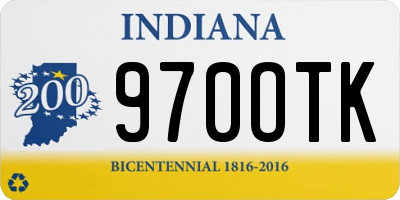 IN license plate 970OTK