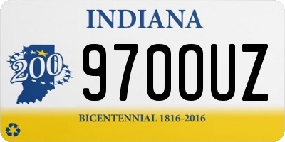 IN license plate 970OUZ