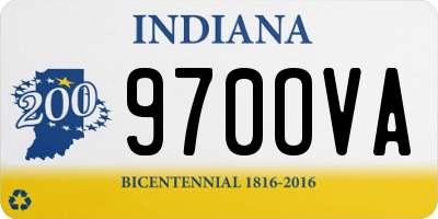 IN license plate 970OVA