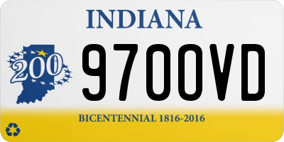 IN license plate 970OVD
