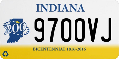 IN license plate 970OVJ