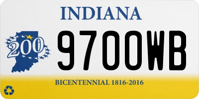 IN license plate 970OWB