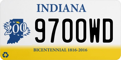 IN license plate 970OWD