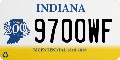 IN license plate 970OWF