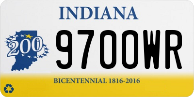 IN license plate 970OWR