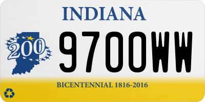 IN license plate 970OWW
