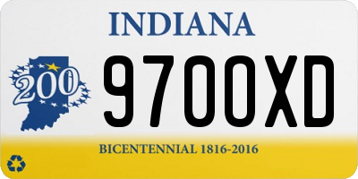 IN license plate 970OXD