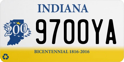 IN license plate 970OYA