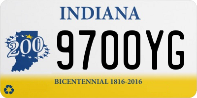 IN license plate 970OYG