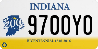 IN license plate 970OYO