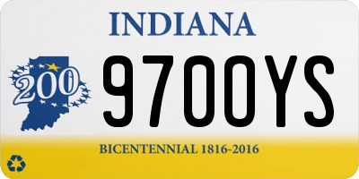 IN license plate 970OYS