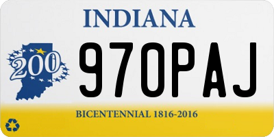 IN license plate 970PAJ