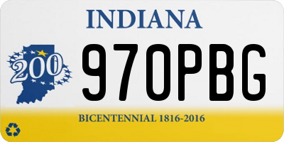 IN license plate 970PBG