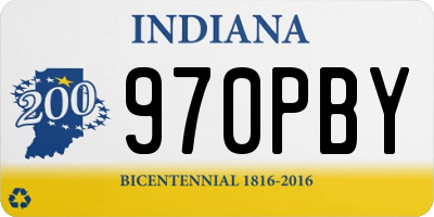 IN license plate 970PBY