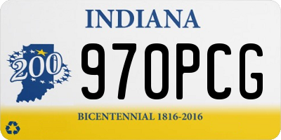 IN license plate 970PCG