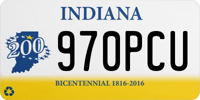 IN license plate 970PCU