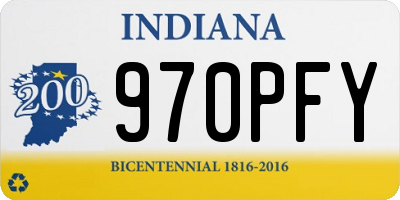IN license plate 970PFY