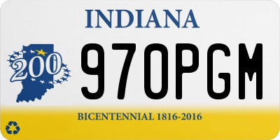 IN license plate 970PGM